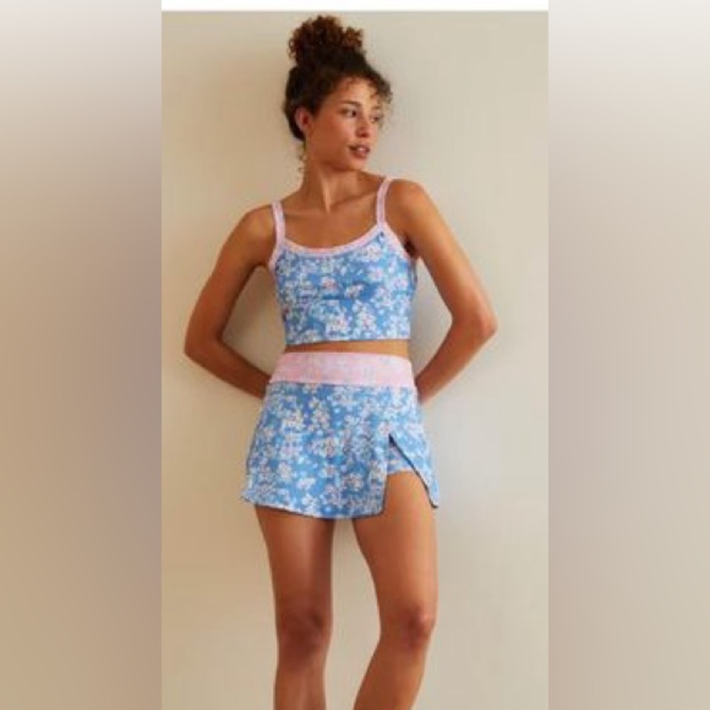 Altar’d State Bloom Burst Skort and Tank Outfit size Medium New